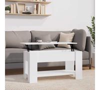 vidaXL Coffee Table White 101x49x52 cm Engineered Wood, White