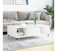 vidaXL Coffee Table White 104x60x35 cm Engineered Wood, White