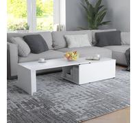 vidaXL Coffee Table White 150x50x35 cm Engineered Wood