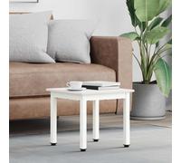 vidaXL Coffee Table White 40 x 40 x 36 cm Solid Pine Wood, Living Room, Square Design, Minimalist Approach, Durable Materials, Simplistic Elegance, for Any Space, Quality