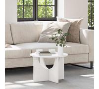 vidaXL Coffee Table White 50 x 50 x 35 cm Solid pine wood