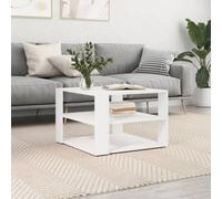 Vidaxl Coffee Table White 59.5X59.5X40 Cm Engineered Wood