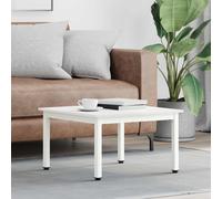 vidaXL Coffee Table White 60 x 60 x 36 cm Solid Pine Wood, Living Room, Square Design, Minimalist Approach, Durable Materials, Simplistic Elegance, for Any Space, Quality