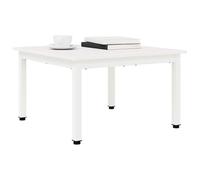 vidaXL Coffee Table White 60 x 60 x 36 cm Solid Pine Wood, Living Room, Square Design, Minimalist Approach, Durable Materials, Simplistic Elegance, for Any Space, Quality