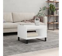 vidaXL Coffee Table White 60x50x40 cm Engineered Wood, White