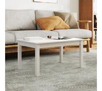 (White, 80 x 50 x 40 cm (L x W x H)) vidaXL Coffee Table Hallway Side End Table Tea Accent Table Solid Wood Pine