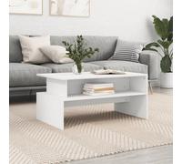 Vidaxl Coffee Table White 90X55X42.5 Cm Engineered Wood