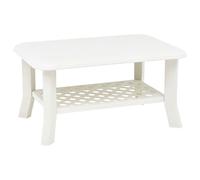 vidaXL Coffee Table White 90x60x46 cm Plastic