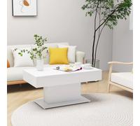 vidaXL Coffee Table White 96x50x45 cm Engineered Wood UK GF0