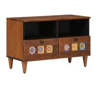 vidaXL Coffee Table with Drawer Brown 80 x 54 x 40 cm Solid Mango Wood