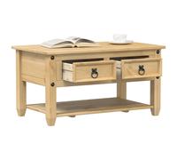 vidaXL Coffee Table with Drawers Corona 85x50x45 cm Solid Wood Pine