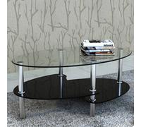 vidaXL Coffee Table Exclusive 3-Layer Design Black Living Room Plant Stand