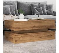 Vidaxl Coffee Table With Led Lights Artisian Oak 90X50X40 Cm