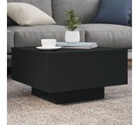 (black, 55 x 55 x 31 cm) vidaXL Coffee Table with LED Lights Hallway Tea Side End Table Sofa Table