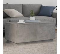 Vidaxl Coffee Table With Led Lights Concrete Grey 90X50X40 Cm