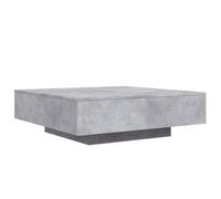 (concrete grey, 100 x 100 x 31 cm) vidaXL Coffee Table with LED Lights Hallway Tea Side End Table Sofa Table