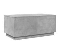 Vidaxl Coffee Table With Led Lights Concrete Grey 90X50X40 Cm
