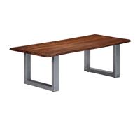 vidaXL Coffee Table with Live Edges 115x60x40 cm Solid Acacia Wood UK