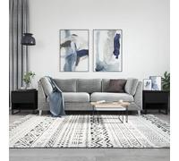 vidaXL Coffee Tables 2 pcs Black 50x46x50 cm Engineered Wood