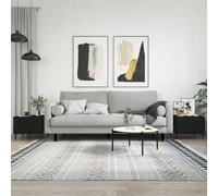 (black) vidaXL Coffee Table Side Table Sofa Table Telephone Table Engineered Wood