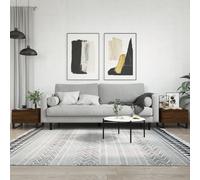 (brown oak, 2 pcs) vidaXL Coffee Table Side Table End Accent Telephone Sofa Table Engineered Wood