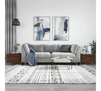 vidaXL Coffee Tables 2 pcs Brown Oak 50x50x40 cm Engineered Wood