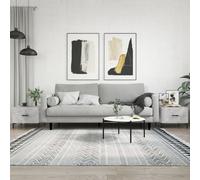 vidaXL Coffee Tables 2 pcs Concrete Grey 50x50x40 cm Engineered Wood