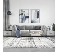 vidaXL Coffee Tables 2 pcs Concrete Grey 50x50x40 cm Engineered Wood