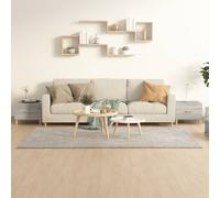 (Grey sonoma, 2) vidaXL 1/2x Coffee Table Engineered Wood Couch Accent End Table Multi Colours