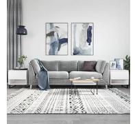 vidaXL Coffee Tables 2 pcs High Gloss White 50x46x50 cm Engineered Wood