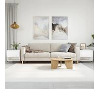 vidaXL Coffee Tables 2 pcs High Gloss White 50x46x50 cm Engineered Wood
