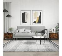 vidaXL Coffee Tables 2 pcs Smoked Oak 50x50x40 cm Engineered Wood