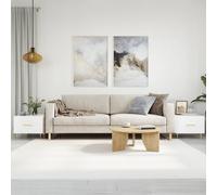 vidaXL Coffee Tables 2pcs High Gloss White 50x50x40 cm Engineered Wood