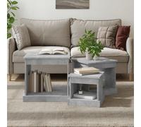 vidaXL Nesting Tables 3 pcs Concrete Grey Engineered Wood, Grey