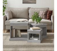 Vidaxl Coffee Tables 3 Pcs Grey Sonoma Engineered Wood