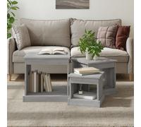 Vidaxl Coffee Tables 3 Pcs Grey Sonoma Engineered Wood