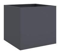 (anthracite, 42 x 40 x 39 cm/ 1 pcs) vidaXL Planter Raised Garden Bed Plant Pot Flower Pot Grey Weathering Steel