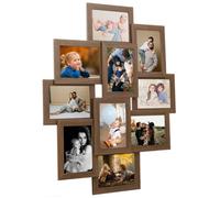 Vidaxl Collage Photo Frame For 10X(10X15 Cm) Picture Light Brown Mdf