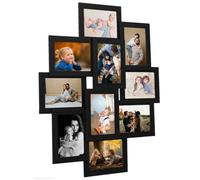 Vidaxl Collage Photo Frame For 10X(13X18 Cm) Picture Black Mdf