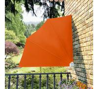 vidaXL Collapsible Balcony Side Awning Terracotta 140x140 cm