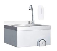 vidaXL Commercial Hand Wash Sink with Faucet and Soap Dispenser Durable Kitchen
