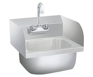 vidaXL Commercial Hand Wash Sink with Faucet Stainless Steel