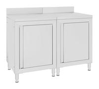Vidaxl Commercial Work Table Cabinet 120X60X96 Cm Stainless Steel