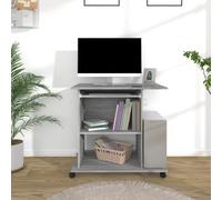 (grey sonoma) vidaXL Computer Desk Chipboard PC Laptop Table Desk Workstation Multi Colours
