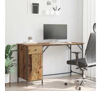 vidaXL Computer Desk Old Wood 131 x 48 x 75 cm Engineered Wood