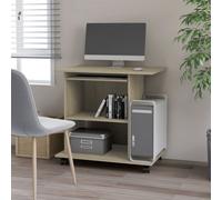 Computer Desk Sonoma Oak 80x50x75 cm Chipboard