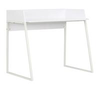 vidaXL Computer Desk with Elevated Back White Corner Desk Home Office Study