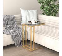 vidaXL Computer Side Table Black Tempered Glass Home Couch Coffee End Table