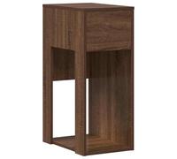 vidaXL Computer Tower Stand with Drawer - Brown Oak Engineered Wood 35x45x77 cm - For Home Office/Bedroom - Stylish and Sturdy PC Storage Cabinet