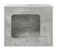vidaXL Concrete Cat House, 51 x 30 x 42 cm, Wood Material, Modern Cat Lounge, Rectangular Cat House, Home Furniture for Indoors, Minimalist Retreat